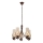 Brilagi - Lampadario a sospensione con catena COTTAGE 5xE14/40W/230V quercia/marrone