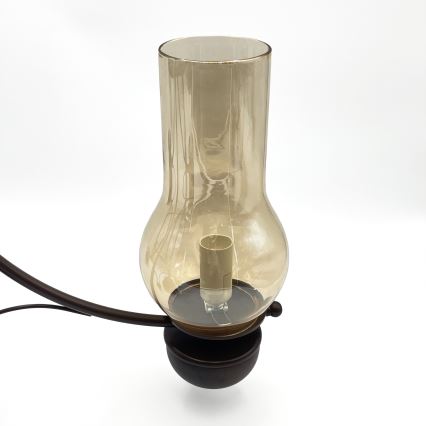Brilagi - Lampadario a sospensione con catena COTTAGE 5xE14/40W/230V quercia/marrone