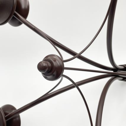 Brilagi - Lampadario a sospensione con catena COTTAGE 5xE14/40W/230V quercia/marrone