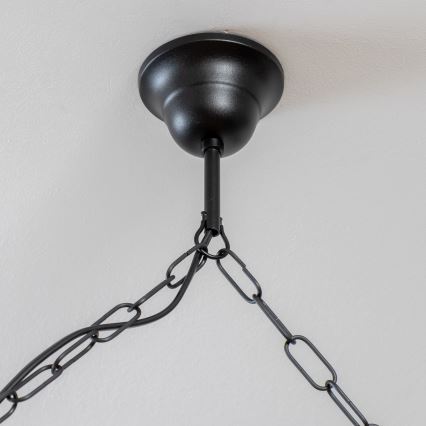 Brilagi - Lampadario a sospensione con catena KOS 6xE27/60W/230V faggio