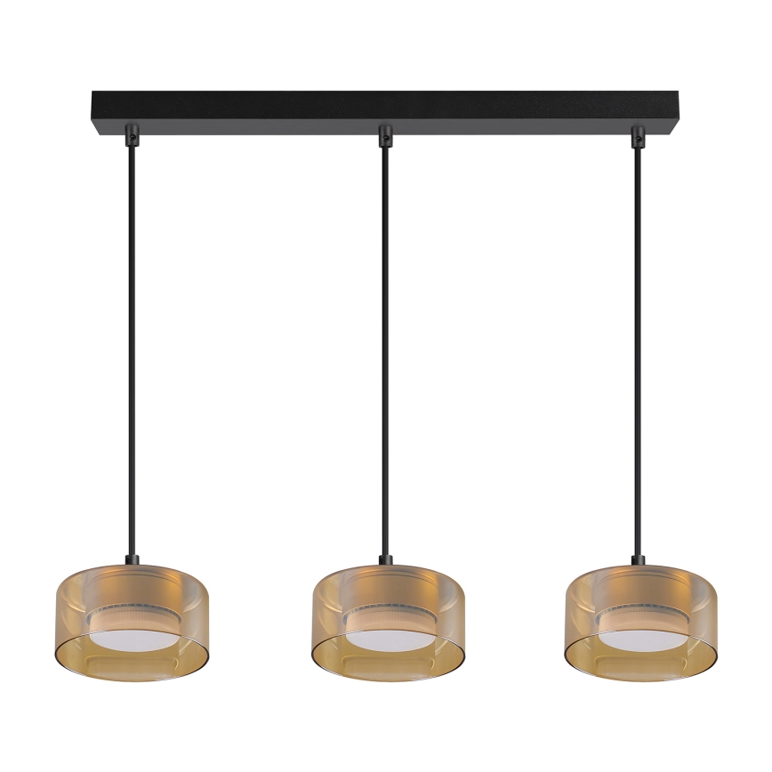 Brilagi - Lampadario a sospensione con cavo AURA LUX 3xGX53/30W/230V nero/oro