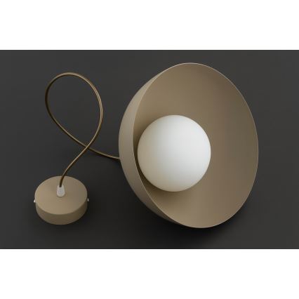 BRILAGI - Lampadario a sospensione con cavo COSMO 1xE27/60W/230V Ø 30 cm beige/oro