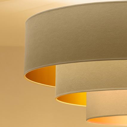 Brilagi - Lampadario a sospensione con cavo LUNETA 1xE27/60W/230V Ø 40 cm crema/oro