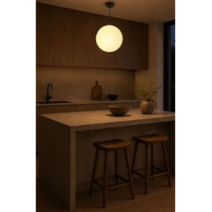 BRILAGI - Lampadario a sospensione con cavo POLOS 1xE27/40W/230V Ø 30 cm nero
