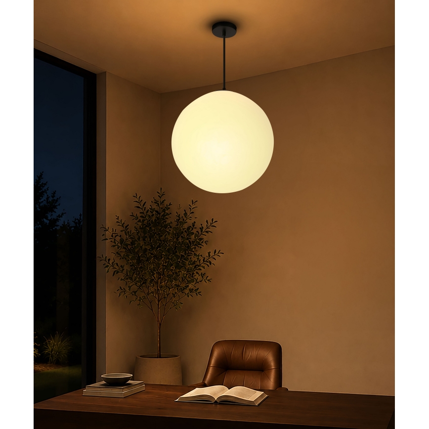 BRILAGI - Lampadario a sospensione con cavo POLOS 1xE27/40W/230V Ø 40 cm nero