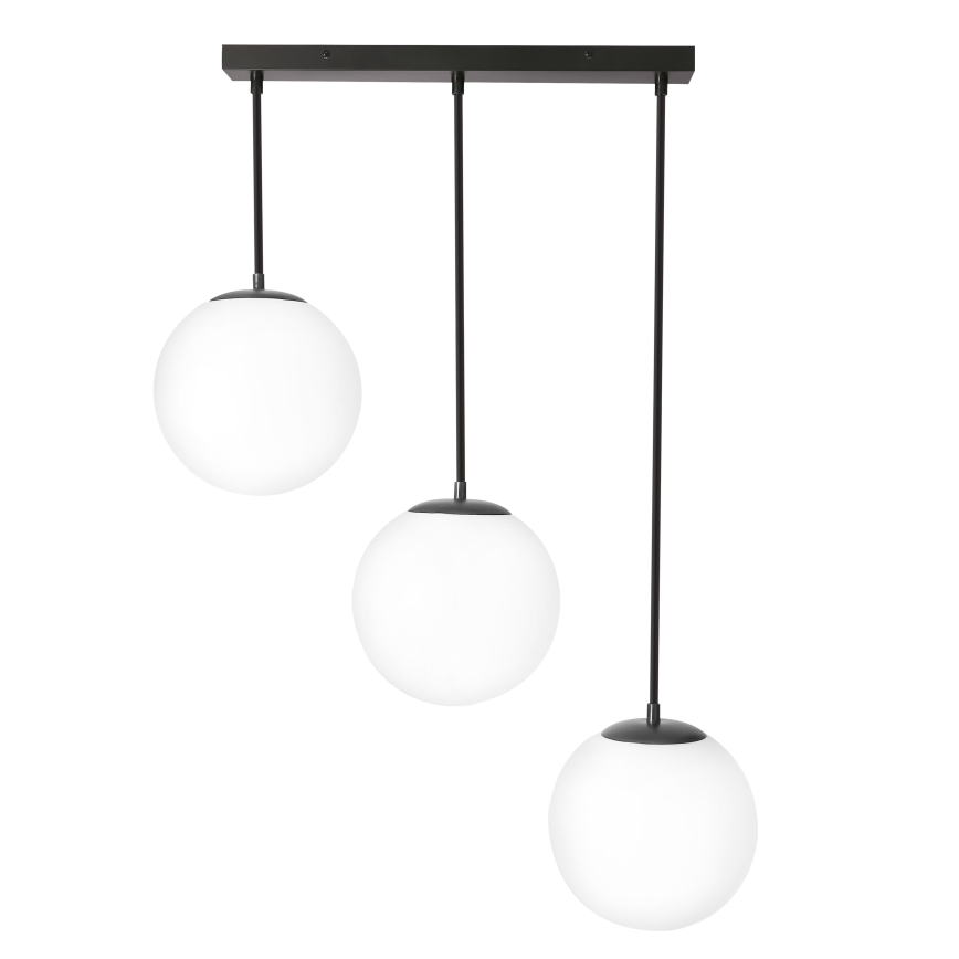 BRILAGI - Lampadario a sospensione con cavo POLOS 3xE27/40W/230V nero