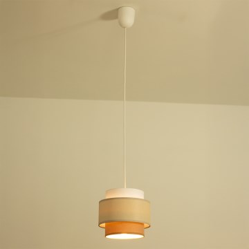 Brilagi - Lampadario a sospensione con cavo RESNA 1xE27/60W/230V diam. 20 cm crema/beige