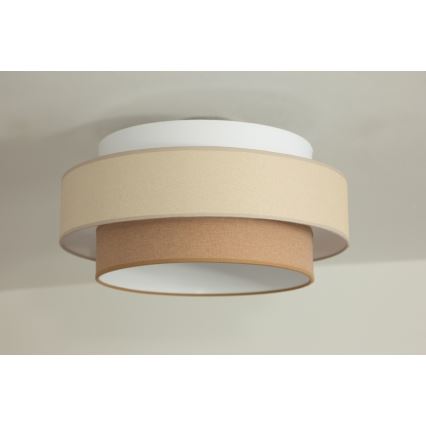 Brilagi - Lampadario a sospensione con cavo RESNA 1xE27/60W/230V Ø 40 cm crema/beige