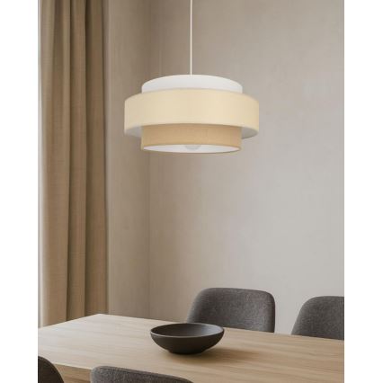 Brilagi - Lampadario a sospensione con cavo RESNA 1xE27/60W/230V Ø 40 cm crema/beige