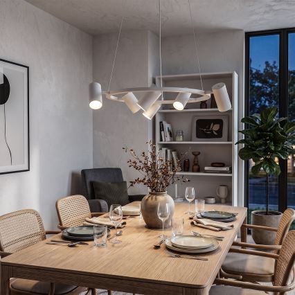 BRILAGI - Lampadario a sospensione con cavo SELE 6xGU10/30W/230V bianco