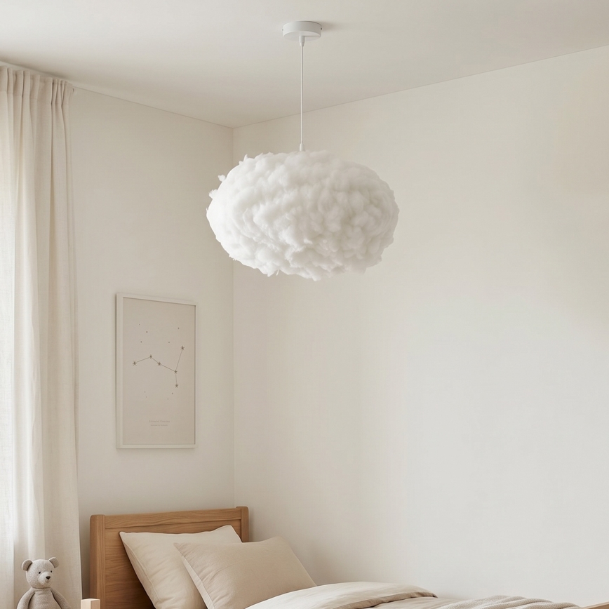 Brilagi - Lampadario a sospensione con cavo SOLEAIR 2xE27/40W/230V Ø 60 cm bianco