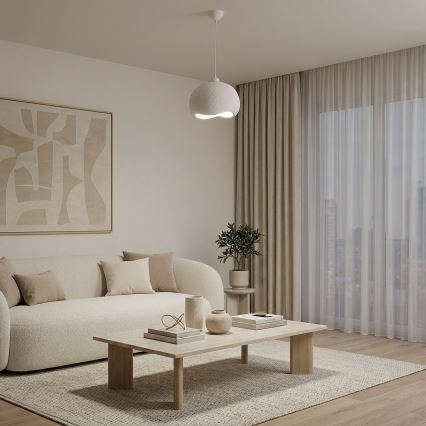 Brilagi - Lampadario a sospensione con cavo WABI SABI 1xE27/40W/230V Ø 34 cm bianco