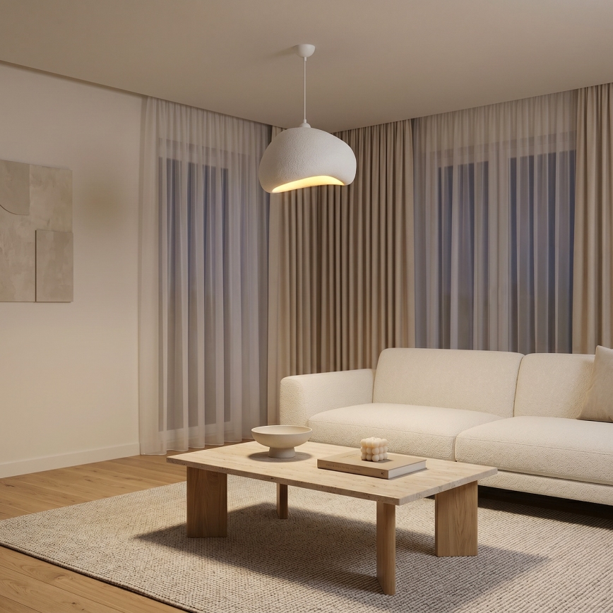 Brilagi - Lampadario a sospensione con cavo WABI SABI 1xE27/40W/230V Ø 42 cm bianco