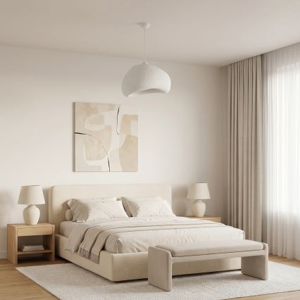 Brilagi - Lampadario a sospensione con cavo WABI SABI 1xE27/40W/230V Ø 42 cm bianco