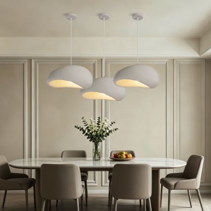 BRILAGI - Lampadario a sospensione con cavo WABI SABI 1xE27/60W/230V Ø 40 cm bianco