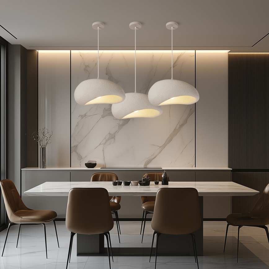 BRILAGI - Lampadario a sospensione con cavo WABI SABI 1xE27/60W/230V Ø 40 cm bianco
