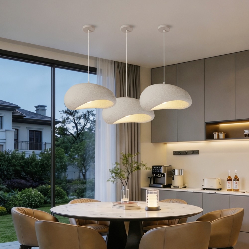 BRILAGI - Lampadario a sospensione con cavo WABI SABI 1xE27/60W/230V Ø 40 cm bianco