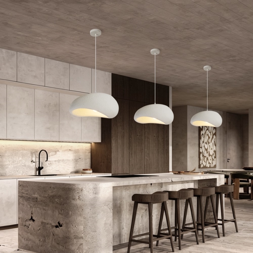 BRILAGI - Lampadario a sospensione con cavo WABI SABI 1xE27/60W/230V Ø 40 cm bianco