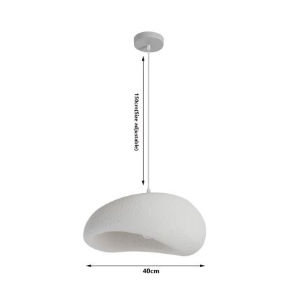 BRILAGI - Lampadario a sospensione con cavo WABI SABI 1xE27/60W/230V Ø 40 cm bianco