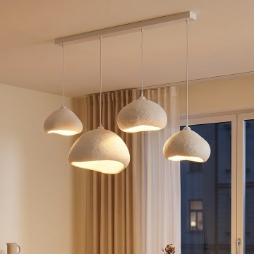 Brilagi - Lampadario a sospensione con cavo WABI SABI 4xE27/40W/230V bianco