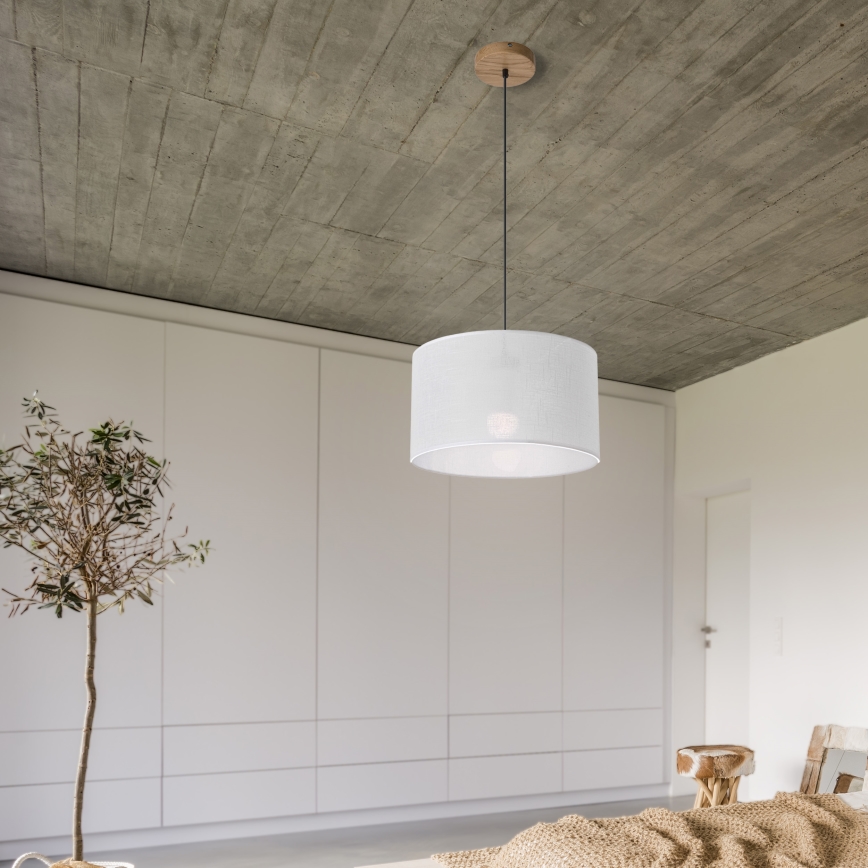 Brilagi - Lampadario a sospensione con filo ANTHONY 1xE27/60W/230V quercia/bianco