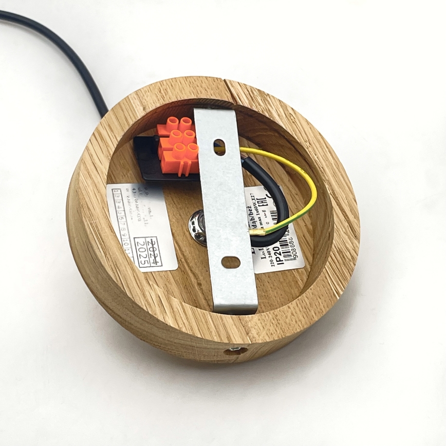 Brilagi - Lampadario a sospensione con filo ANTHONY 1xE27/60W/230V quercia/bianco