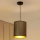 Brilagi - Lampadario a sospensione con filo BOSTON ROLLER 1xE27/15W/230V diametro 21 cm paglia marrone/oro