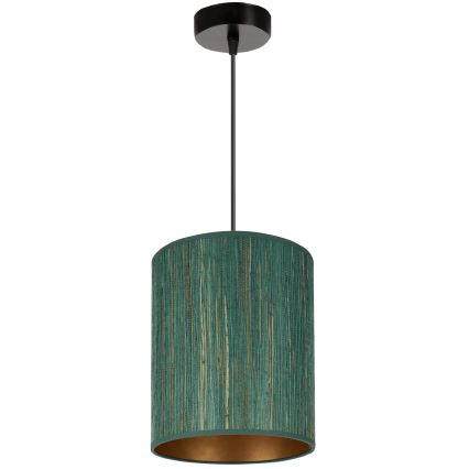 Brilagi - Lampadario a sospensione con filo BOSTON ROLLER 1xE27/15W/230V diametro 21 cm paglia verde/oro