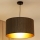 Brilagi - Lampadario a sospensione con filo BOSTON ROLLER 1xE27/15W/230V diametro 45 cm paglia marrone/oro