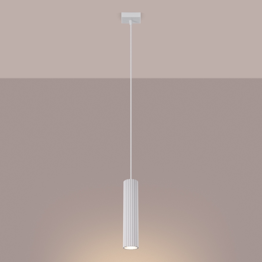 Brilagi - Lampadario a sospensione con filo CRESTO 1xGU10/10W/230V bianco