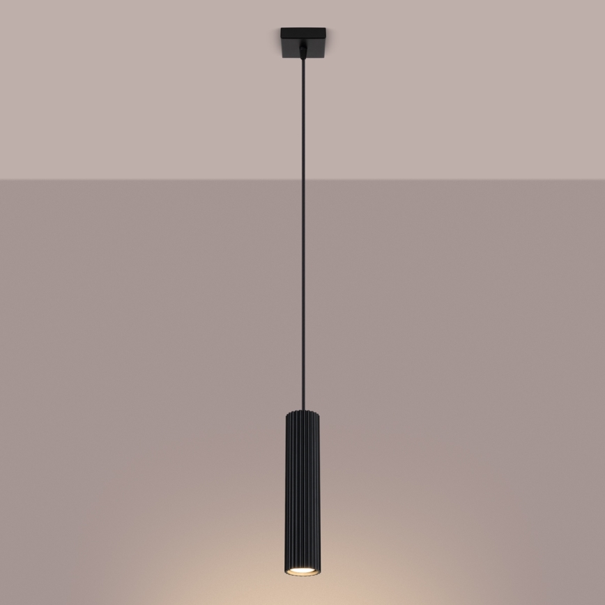 Brilagi - Lampadario a sospensione con filo CRESTO 1xGU10/10W/230V nero