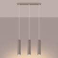 Brilagi - Lampadario a sospensione con filo CRESTO 3xGU10/10W/230V taupe
