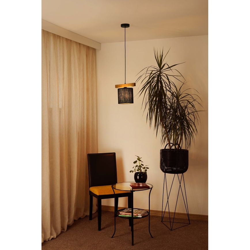 Brilagi - Lampadario a sospensione con filo FOREST 1xE27/15W/230V pino/nero