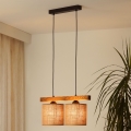 Brilagi - Lampadario a sospensione con filo FOREST 2xE27/15W/230V pino/marrone/nero