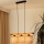 Brilagi - Lampadario a sospensione con filo FOREST 3xE27/15W/230V pino/marrone/nero