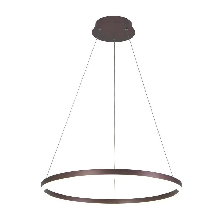 Brilagi - Lampadario a sospensione con filo LED dimmerabile CIRCLE LED/42W/230V 3000-6500K marrone + telecomando
