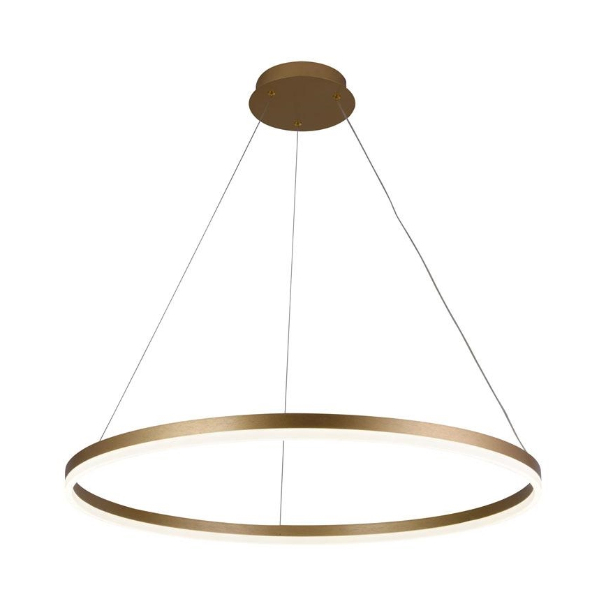 Brilagi - Lampadario a sospensione con filo LED dimmerabile CIRCLE LED/55W/230V 3000-6500K oro + telecomando