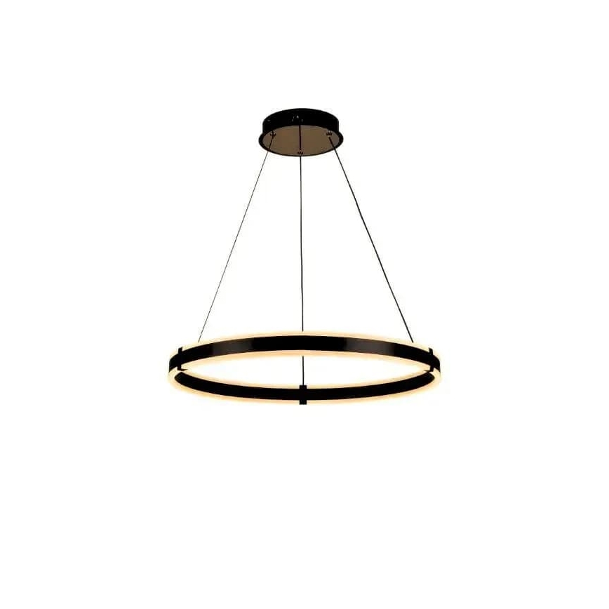 Brilagi - Lampadario a sospensione con filo LED dimmerabile CIRCLE LED/85W/230V 3000-6500K nero + telecomando