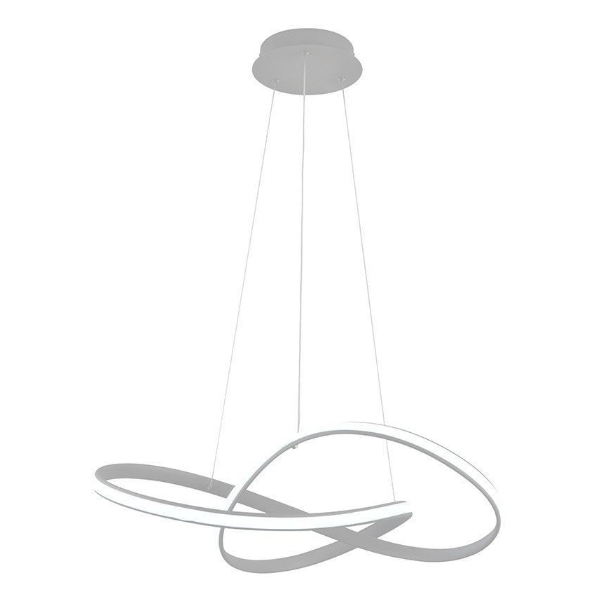 Brilagi - Lampadario a sospensione con filo LED dimmerabile COSMOWAVE LED/70W/230V 3000-6500K argento + telecomando