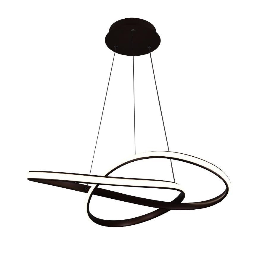 Brilagi - Lampadario a sospensione con filo LED dimmerabile COSMOWAVE LED/70W/230V 3000-6500K marrone + telecomando