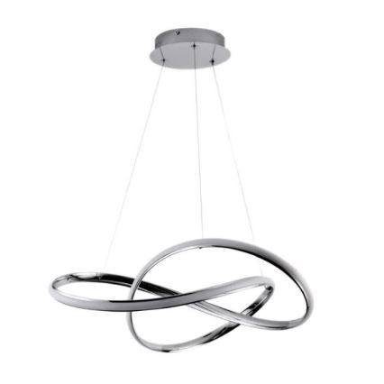 Brilagi - Lampadario a sospensione con filo LED dimmerabile COSMOWAVE LED/70W/230V cromo + telecomando