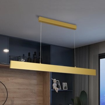 Brilagi - Lampadario a sospensione con filo LED dimmerabile SLIMLINE LED/40W/230V 3000-6000K oro + telecomando