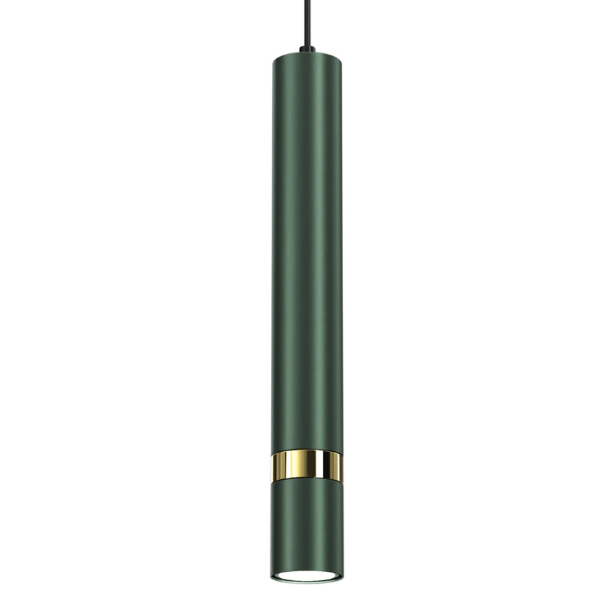 Brilagi - Lampadario a sospensione con filo POKER 1xGU10/25W/230V verde/oro