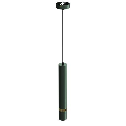 Brilagi - Lampadario a sospensione con filo POKER 1xGU10/25W/230V verde/oro