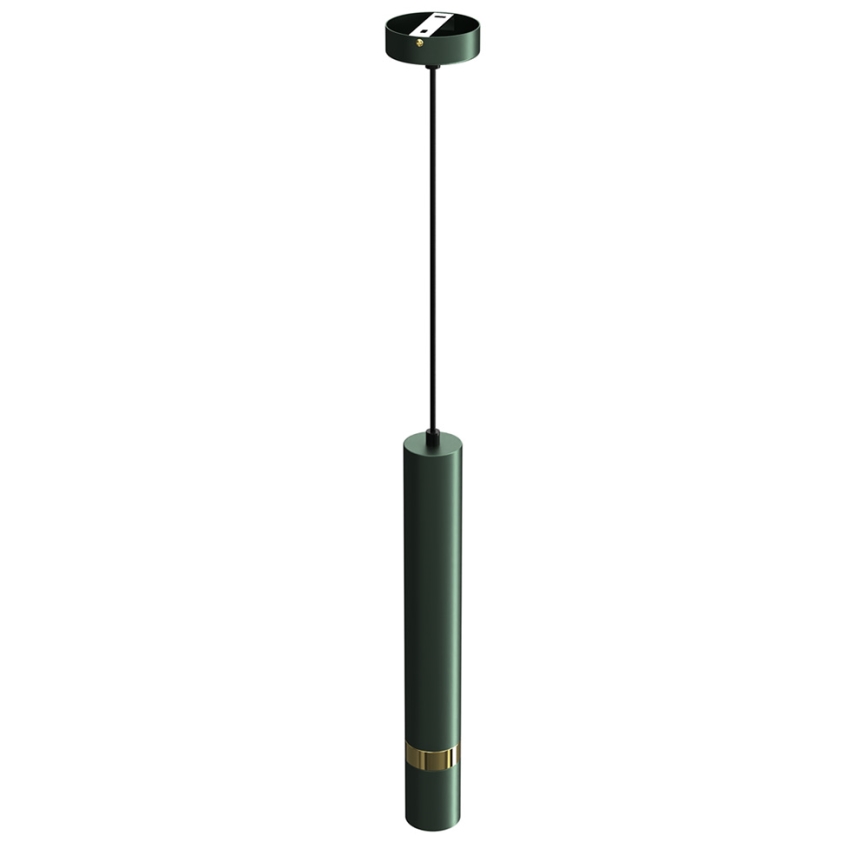 Brilagi - Lampadario a sospensione con filo POKER 1xGU10/25W/230V verde/oro