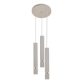 Brilagi - Lampadario a sospensione con filo POKER 3xGU10/25W/230V beige/oro