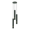 Brilagi - Lampadario a sospensione con filo POKER 3xGU10/25W/230V verde/oro