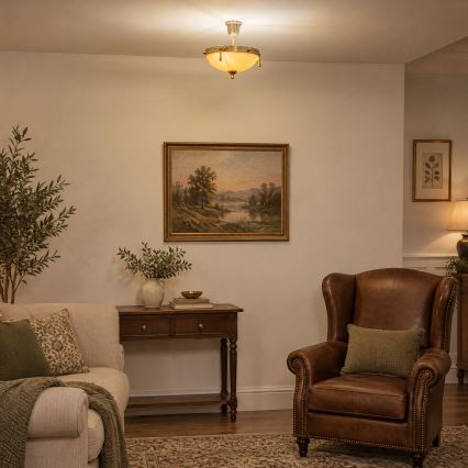 BRILAGI - Lampadario a sospensione con supporto rigido CLASSIC 3xE14/60W/230V ottone