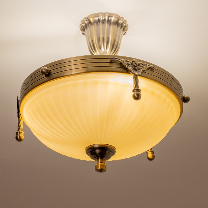 BRILAGI - Lampadario a sospensione con supporto rigido CLASSIC 3xE14/60W/230V ottone