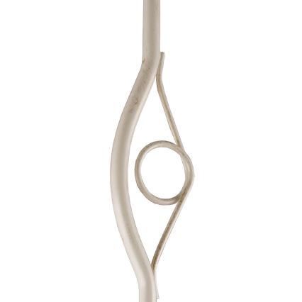 Brilagi - Lampadario a sospensione con supporto rigido LED ANTICO 1xE27/60W/230V bianco patinato
